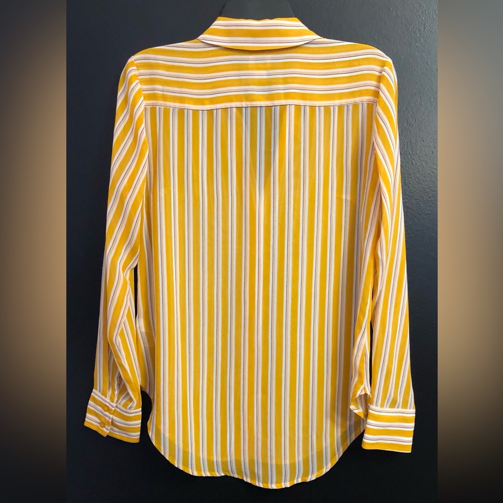 a new day Yellow Striped Button-Down Shirt - Picture 2 of 4
